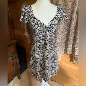 Levi's 90’s Skylar Floral‎ Ruched Midi Summer Picnic Dress Babydoll Flowy Grunge